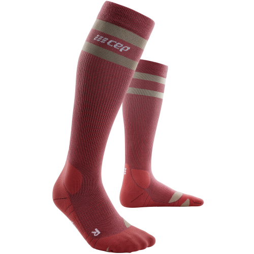 CEP Hiking Light Merino Compression Socks Herren | 80's Berry Sand