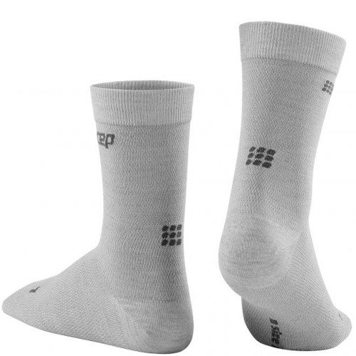 CEP Allday Recovery Mid Cut Compression Socks Herren | Light Grey