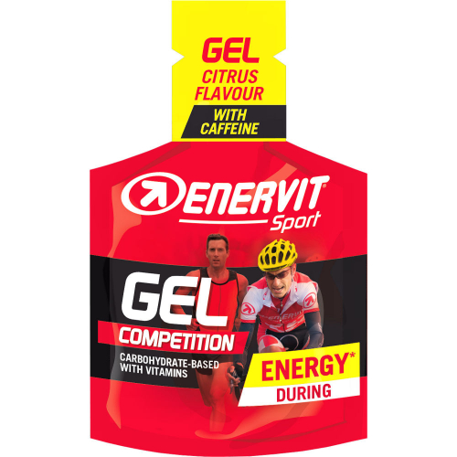 ENERVIT SPORT Energy Gel | 25 ml | Citrus mit Koffein