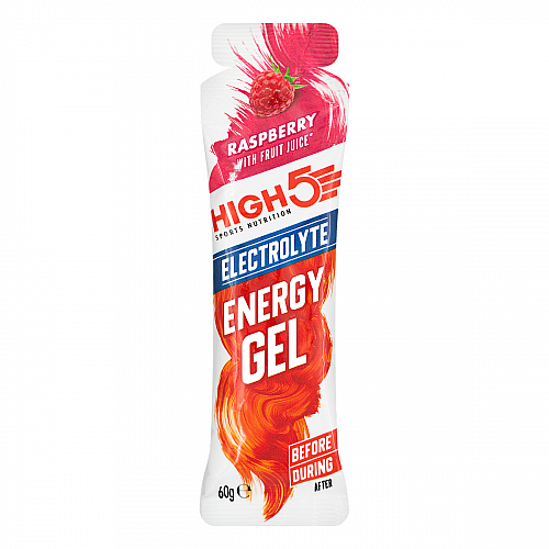 HIGH5 Energy Electrolyte Gel | 5 x 60 g Gel Raspberry