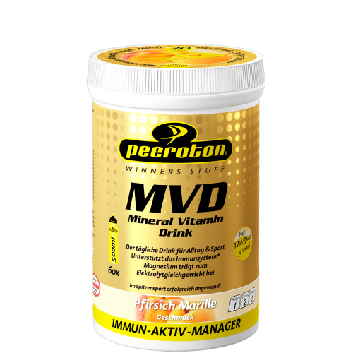 Peeroton MVD Mineral Vitamin Drink Sportgetränk Pfirsich-Marille