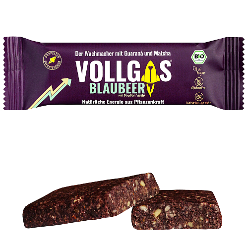 Vollgas Energy Bar Blaubeer + Koffein l 40 g