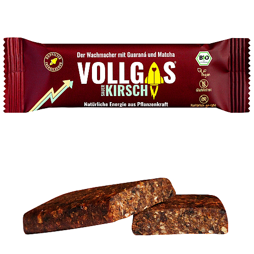 Vollgas Energy Bar Sauerkirsch + Koffein l 40 g