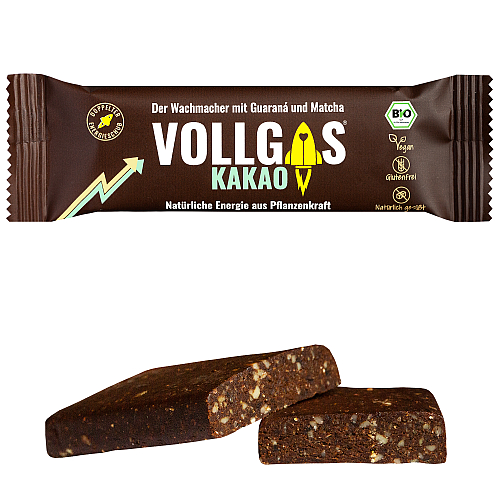 Vollgas Energy Bar Kakao + 2-fach Koffein l 40 g