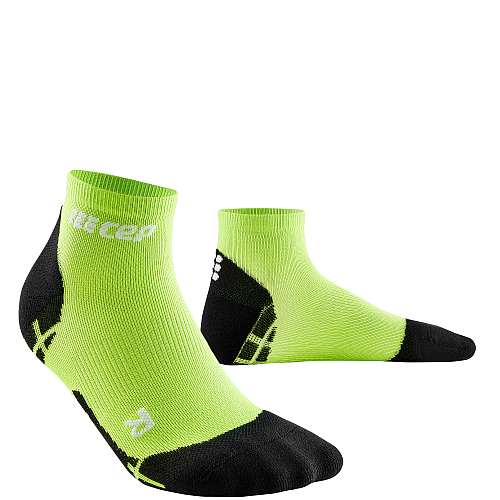 CEP Run Ultralight Low Cut Compression Socks Damen | Flash Green Black