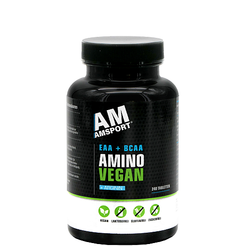 AMSPORT Amino Vegan Aminosuren l EAA + BCAA + L-Arginin