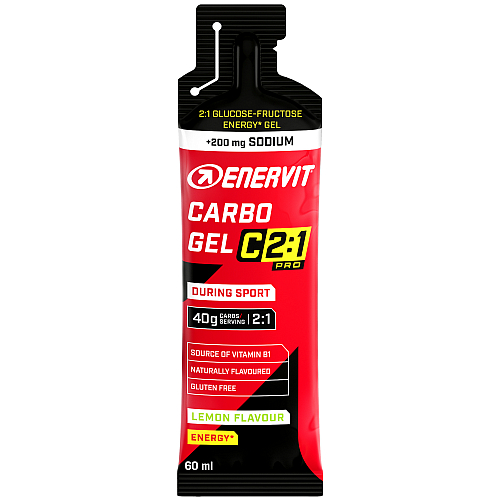 ENERVIT Carbo Gel C2:1 Pro | 60 ml Gel | Lemon