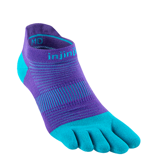 Injinji Run Lightweight No Show Zehensocken | Lupine Purple | Dünn