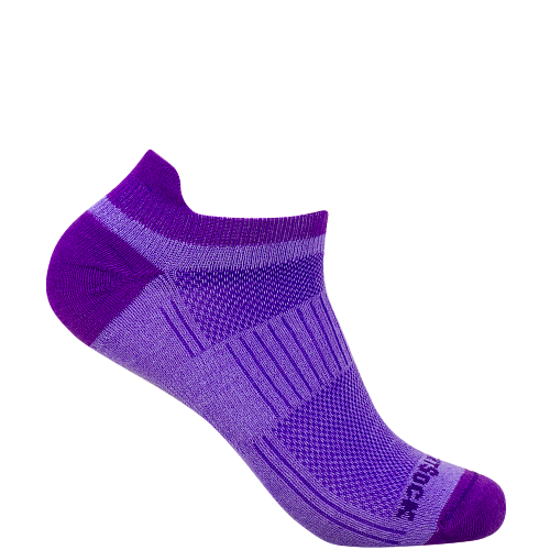 WRIGHTSOCK Coolmesh II Low Tab | Purple Plum | Dnn