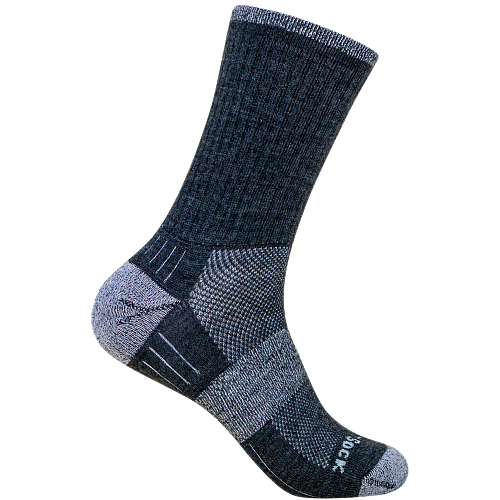 WRIGHTSOCK Escape MERINO Crew | Grey Smoke | Mitteldick