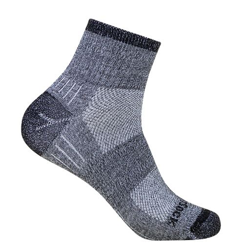 WRIGHTSOCK Escape Quarter | Black Twist | Mitteldick
