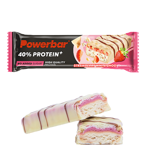Powerbar PROTEIN PLUS 40 % Protein Bar Strawberry White Choc (40 g Riegel)