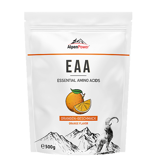 AlpenPower EAA Aminosurengetrnk Orange (500 g Beutel)