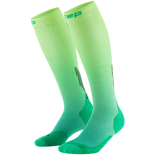 CEP Core Run 5.0 Compression Socks Herren | Green Lime Fade