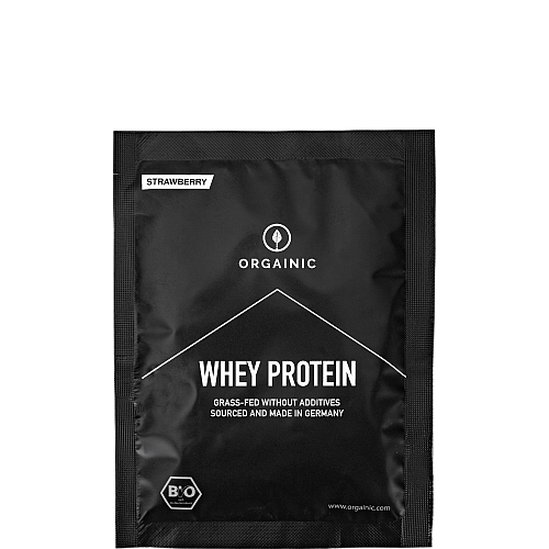 Orgainic Whey Protein Erdbeere (30 g Beutel)