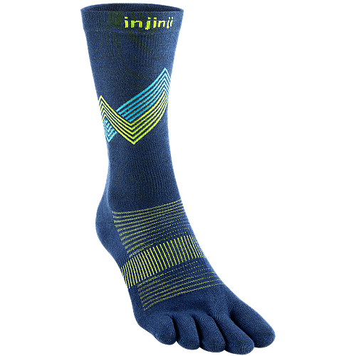Injinji Run Lightweight Crew Zehensocken | Glow | Dnn