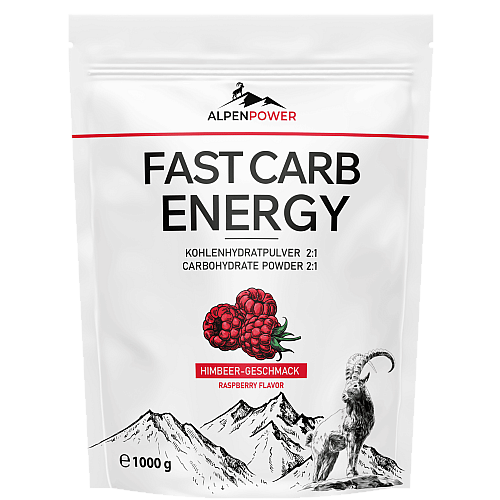 AlpenPower Fast Carb Energy Drink | 1000 g Beutel