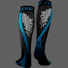 CEP Run Nighttech Compression Socks Herren | Black Blue