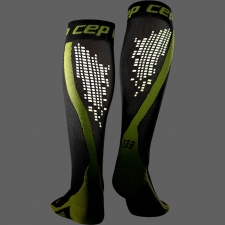 CEP Run Nighttech Compression Socks Herren | Black Green