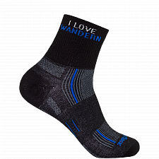 WRIGHTSOCK Stride Quarter | i Love Wandern Design | Mitteldick