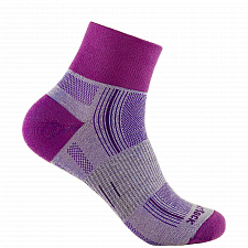 WRIGHTSOCK Stride Quarter | Purple | Mitteldick