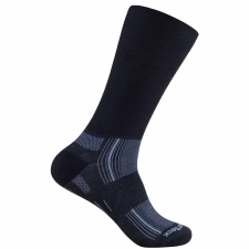 WRIGHTSOCK Stride SILVER Crew | Black | Mitteldick