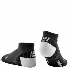 CEP Run Ultralight Low Cut Compression Socks Damen | Black Light Grey