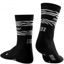 CEP Run 3.0 Mid Cut Compression Socks Herren | Animal Black