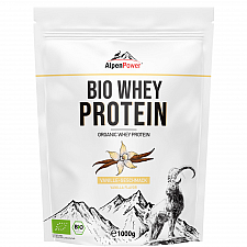 AlpenPower BIO Whey Protein Shake | 1000 g Beutel | DE-KO-006