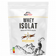 AlpenPower Whey Isolat Protein Shake | 1000 g Beutel
