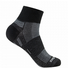 WRIGHTSOCK Eco Explore Quarter | Black | Mitteldick