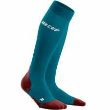 CEP Run Ultralight Compression Socks Damen | Petrol Dark Red