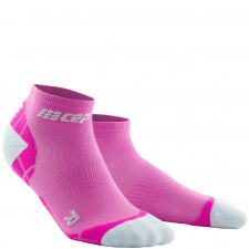 CEP Run Ultralight Low Cut Compression Socks Damen | Pink Light Grey