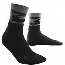 CEP Run 3.0 Mid Cut Compression Socks Herren | Camocloud Black Grey