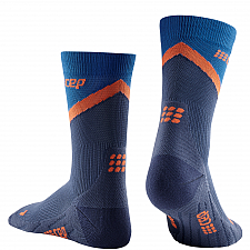 CEP The Run 4.0 Mid Cut Compression Socks Herren | Chevron Peacoat Blue