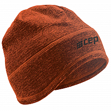 CEP Winter Run Beanie l Laufmtze | Dark Orange Melange