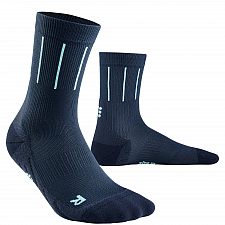 CEP The Run 4.0 Mid Cut Compression Socks Herren | Pinstripe Blue