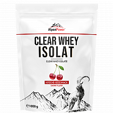 AlpenPower Clear Whey Isolat | Wie ein Softdrink | 1000 g Beutel