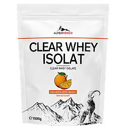 AlpenPower Clear Whey Isolat Shake | 1000 g Beutel