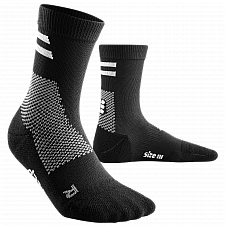 CEP Training Mid Cut Compression Socks Unisex | Black