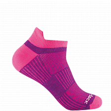 WRIGHTSOCK Coolmesh II Low Tab | Plum Pink | Dnn