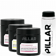 Pillar Performance Triple Magnesium Pulver | 3 Glasbehlter + Shaker