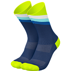 INCYLENCE Running High Cut Socks | Grades Navy Canary