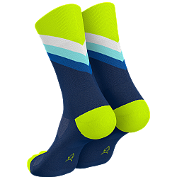 INCYLENCE Running High Cut Socks | Grades Navy Canary
