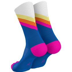 INCYLENCE Running High Cut Socks | Grades Blue Yellow
