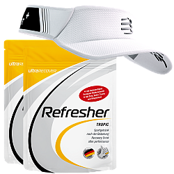 ultraSPORTS Refresher Drink | 2 Beutel + Ultralight Visor