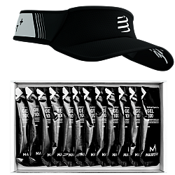 MAURTEN Gel 100 Hydrogel  | 12 Gels + Ultralight Visor