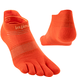 Injinji Run Lightweight No Show Zehensocken | Flame | D�nn