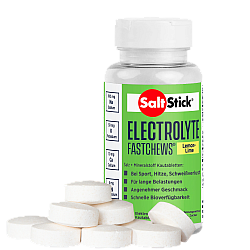SALT STICK Fastchews | 60 Elektrolyte Kautabletten | Mit Transportbox