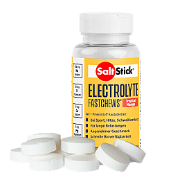 SALT STICK Fastchews | 60 Elektrolyte Kautabletten | Mit Transportbox